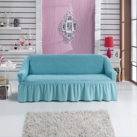 Чехлы на диваны ( 3х-местные) - Чехол на 3-х местный диван, цвет голубой