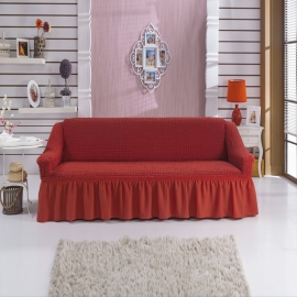 Чехлы на диваны ( 3х-местные) - Чехол на 3-х местный диван, цвет терракот