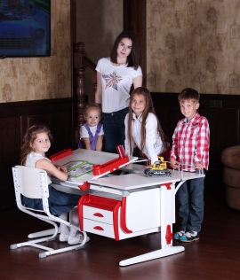 Мебель для детской - Парты-трансформеры ДЭМИ из серии СУТ25 White
