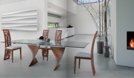  - Idealsedia - стол Charlotte Tavolo + стулья Issa Sedia