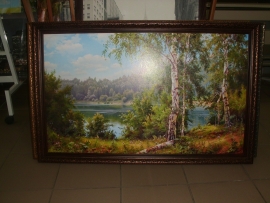 Постер "У реки" 110см*70см - 2500 руб