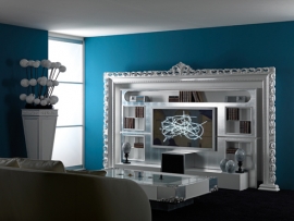 - VISMARA DESIGN black&amp;white - белая стенка для гостиной