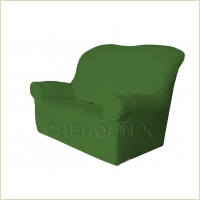  - Чехол Модерн на 2-х местный диван, цвет Зеленый