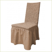 Чехлы на стулья - Чехол на стул, цвет кофе с молоком