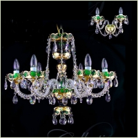  - IVELE 1210green - люстра хрустальная