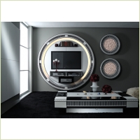 Стойки, тумбы для аппаратуры - VISMARA DESIGN - BODY ROUND LIGHT ART DECO - мебель для домашнего кинотеатра